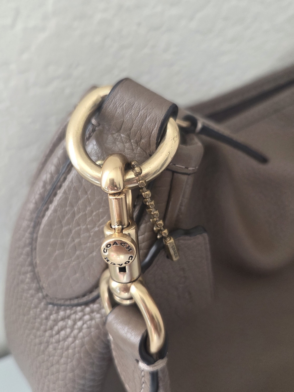Coach Cary Shoulder Bag In Dark Stone - Picture 7 of 10